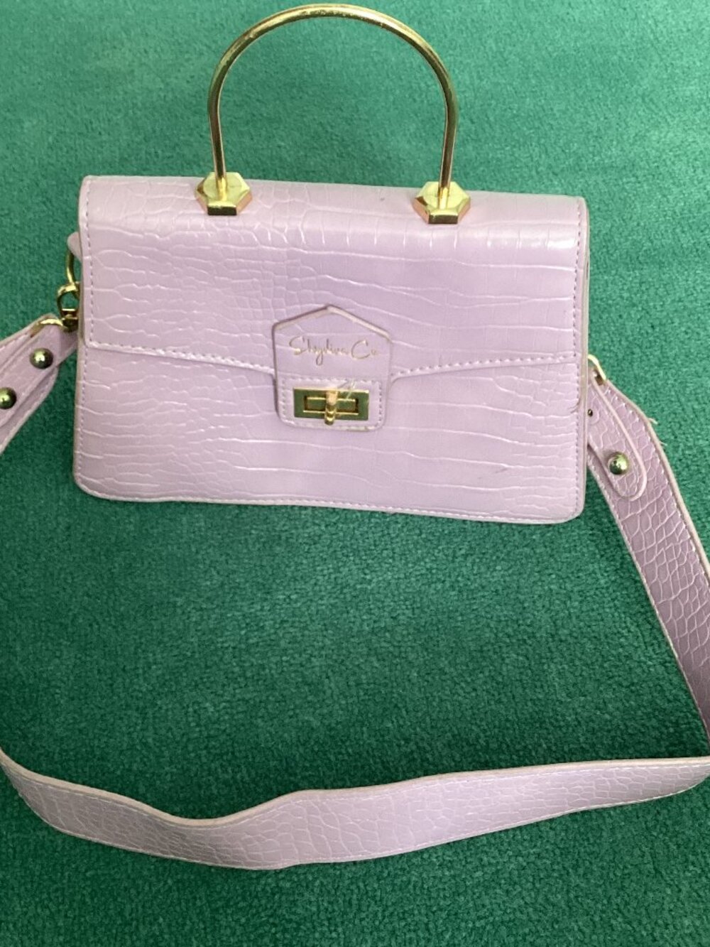 Shydiva Co Lavender and Gold Purse
